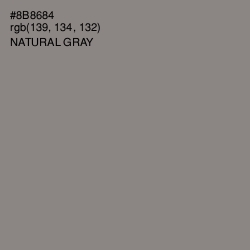 #8B8684 - Natural Gray Color Image